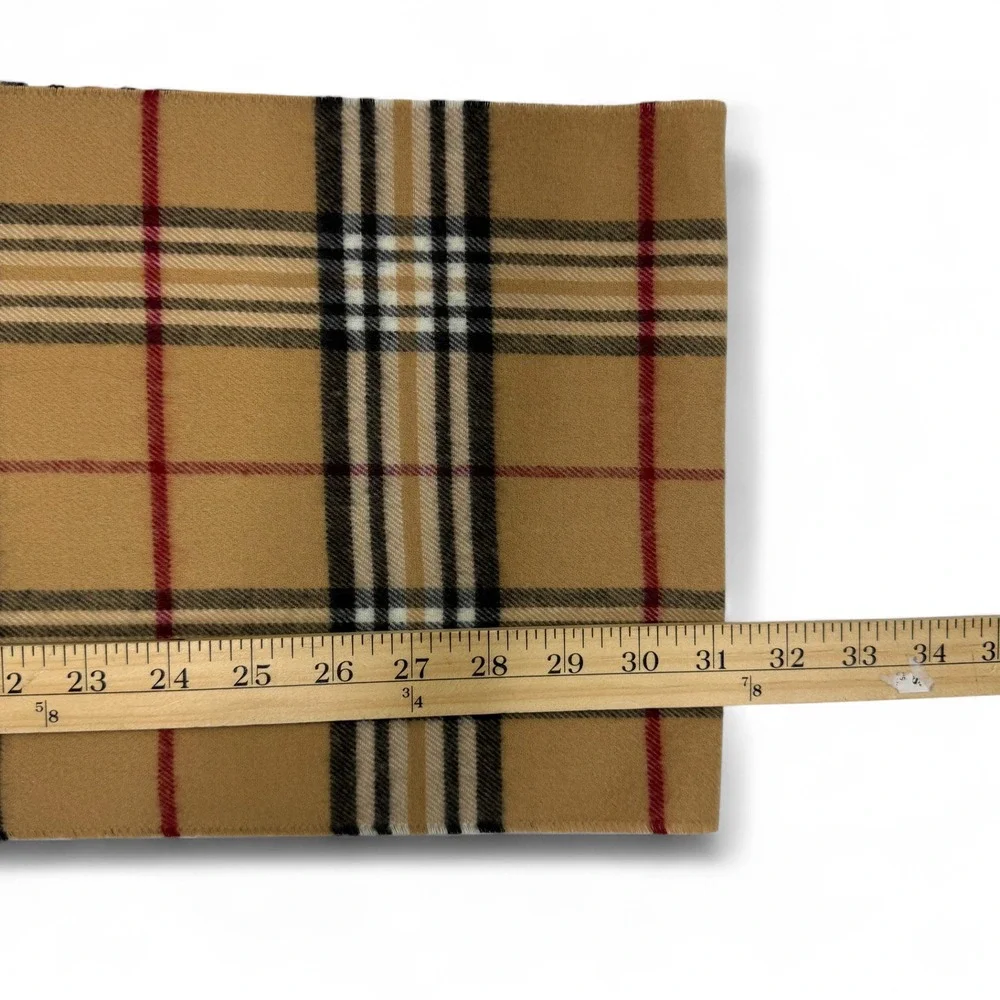 Cashmink Beige Tan Plaid Infinity Scarf Camel Checkered‎ Classic Cozy Preppy